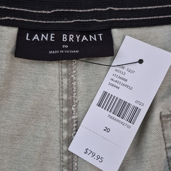 Lane Bryant NWT Casual Wide Leg Ankle Pant Fitted No Gap Waist - Size 20 - Picture 13 of 14